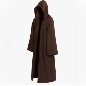 Men's Brown Hooded Cloak